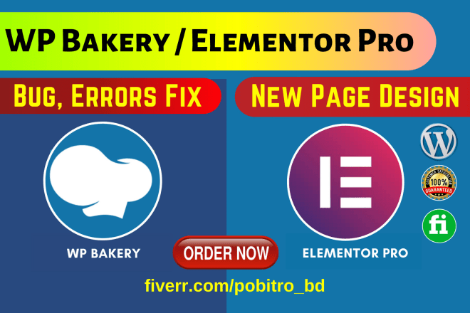 I will customize wpbakery visual composer or elementor pro website