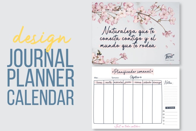 I will design a custom printable planner, calendar, journal