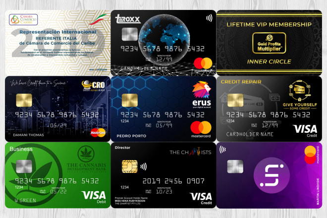 I will design a pro credit card,membership card and business card