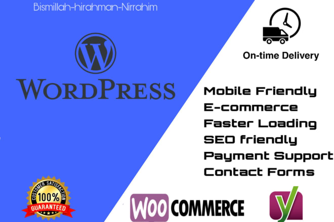 I will design a professional wordpress website mobile responsive