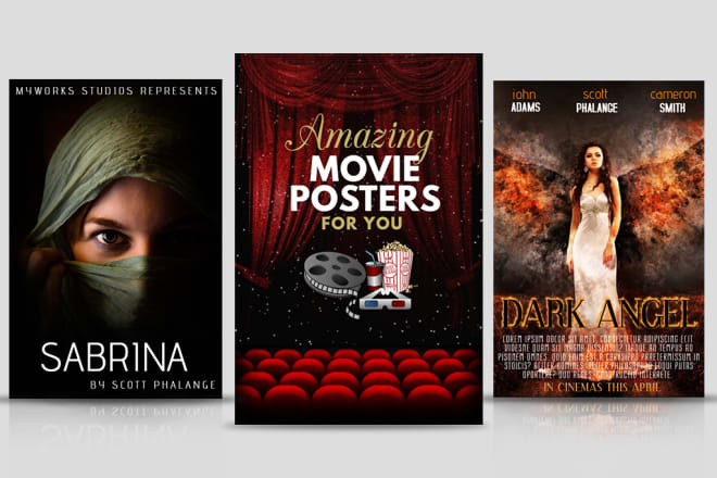 I will design amazing movie posters and other designs