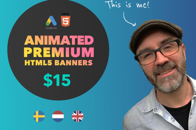 I will design and animate HTML5 banners