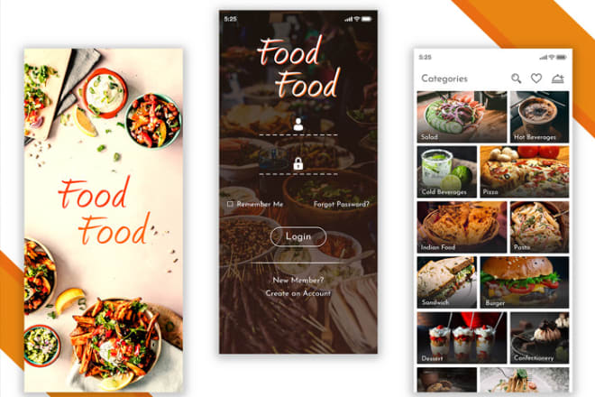 I will design and develop food ordering and delivering app