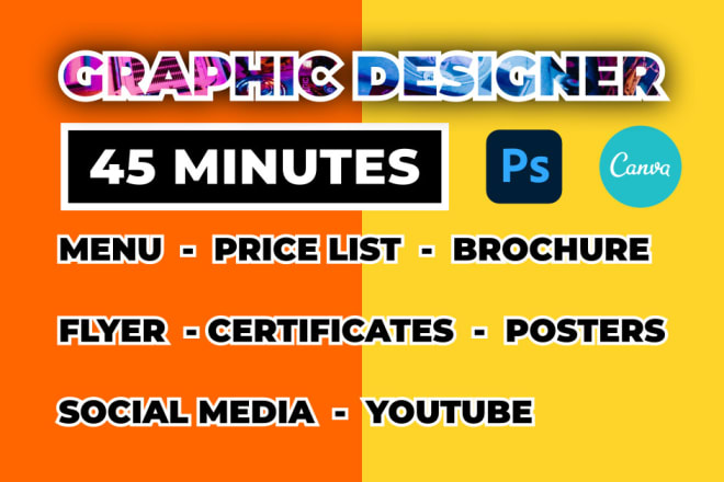 I will design and redesign editable menu flyers price list photoshop canva templates