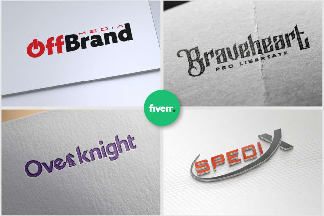 I will design attractive minimalist logo with modern and clean font