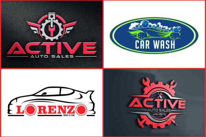 I will design auto dealership,car logo,car wash,automotive,auto detailing,auto repair