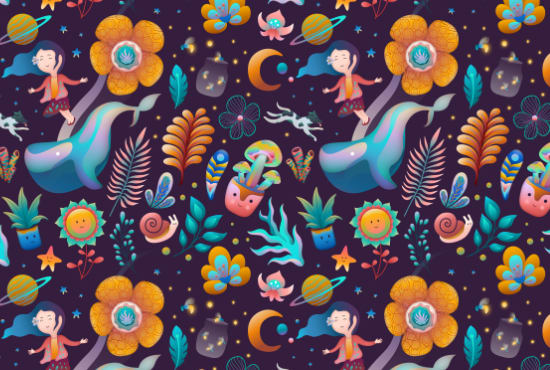 I will design awesome unique seamless pattern for your business