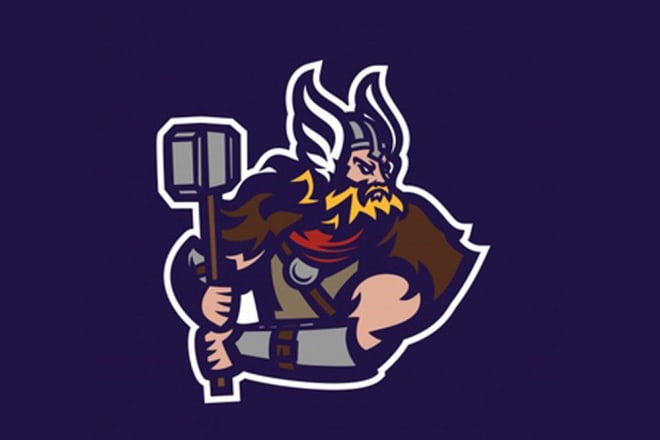 I will design barbarian viking knight esport gaming mascot logo
