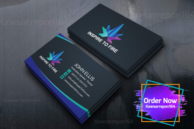 I will design business card with source file