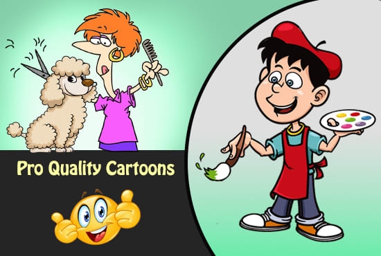 I will design cartoon illustrations for your commercial needs