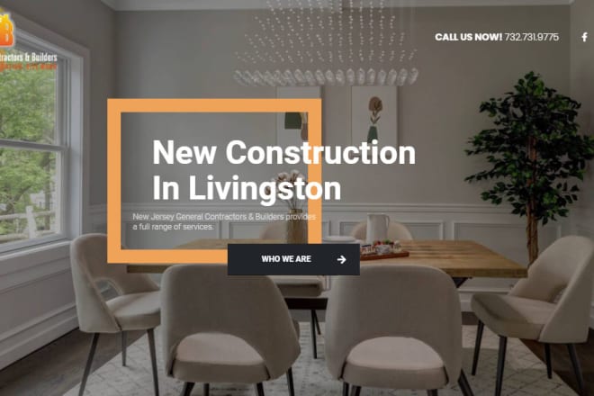 I will design construction, architecture, or plumbing website for you