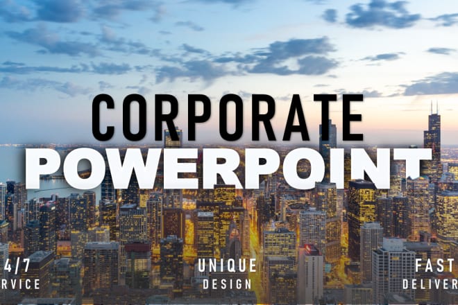 I will design corporate powerpoint presentation, pitch deck