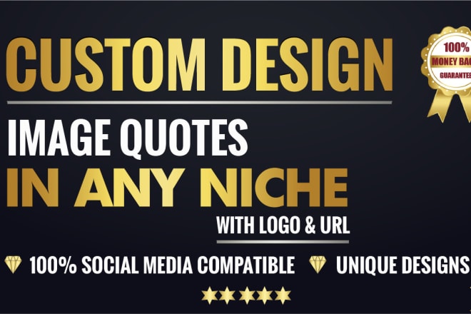 I will design custom quote images in any niche