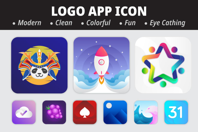 I will design logo app icon for your mobile app and website