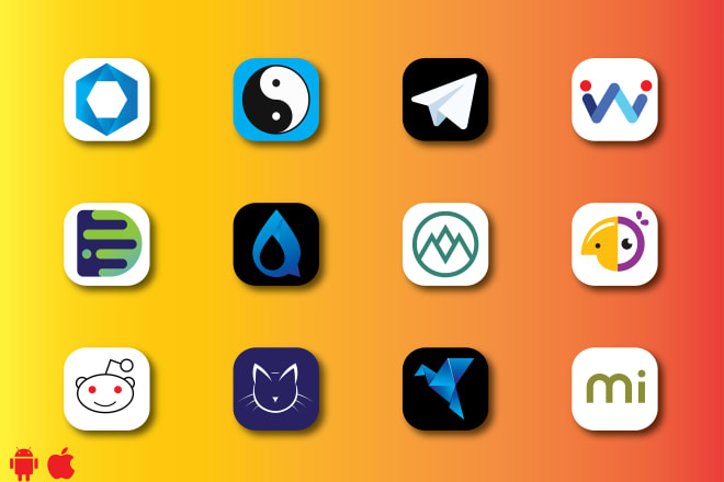 I will design modern app icon logo for android IOS