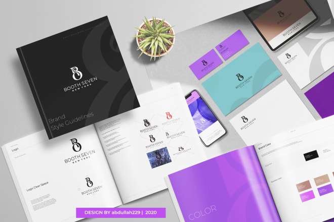 I will design modern minimalist brand guidelines or brand manual