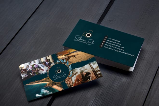 I will design photography business card