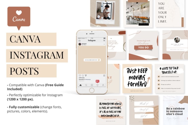 I will design professional canva templates for instagram