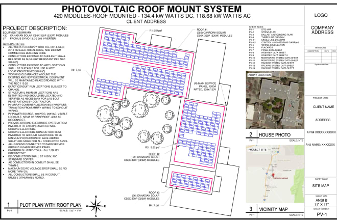 I will design pv solar we design according to ahj