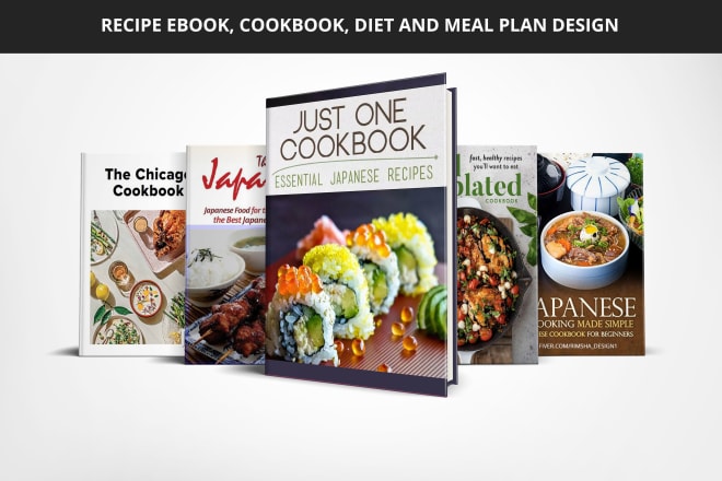 I will design recipe e book, cookbook, diet and meal plan