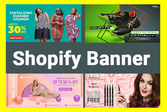 I will design shopify banner and animated gif banner