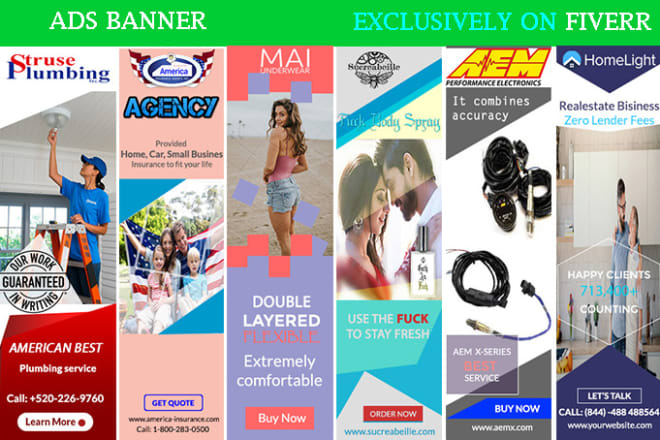 I will design the best banner ad for web banners and social media posts