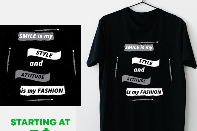 I will design typography tshirt for your business