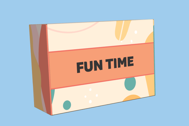 I will design unique creative cardboard subscription box