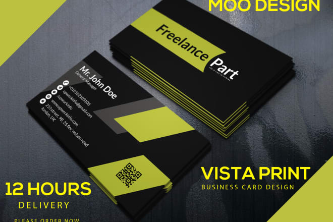 I will design unique vista print, moo print and gold foil business card