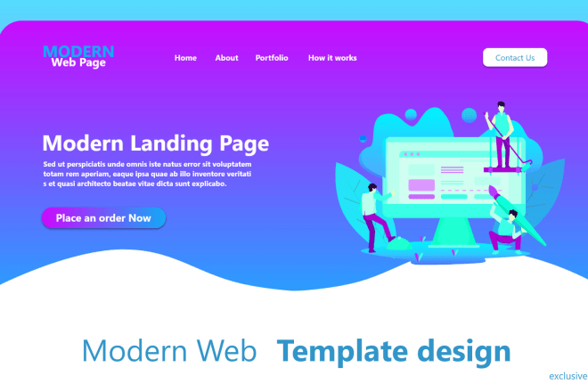 I will design xd web template, psd template, psd mockup