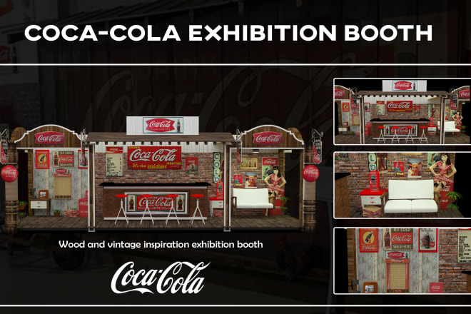 I will design your booth, exhibition and kiosk