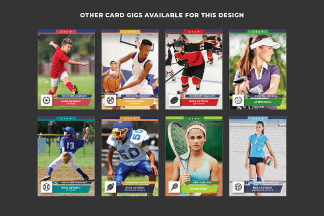 I will design your sports trading card