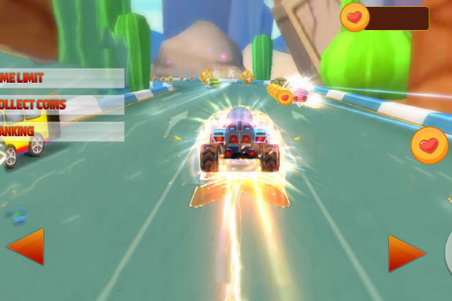 I will develop a 3d splash kids car racing game for you