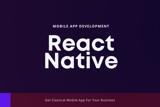 I will develop android and IOS app using react native