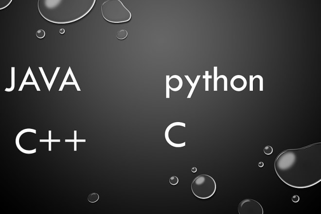 I will develop java, python and c programming projects