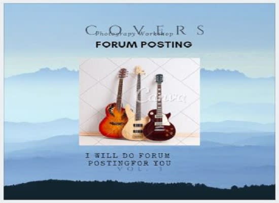 I will do 10 forum posting for your important website