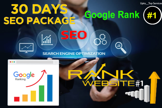 I will do 30 days website seo service for google first page ranking