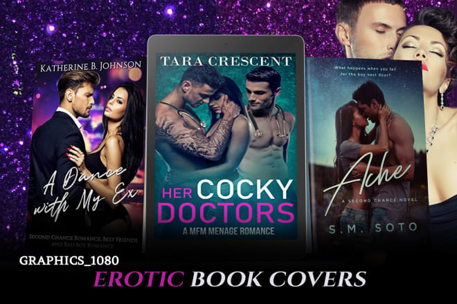 I will do best erotica or romance book cover design with in 7hours