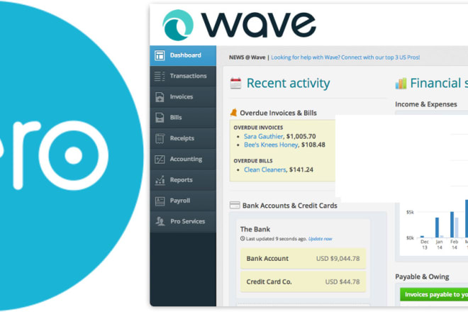 I will do bookkeeping on waveapps and xero