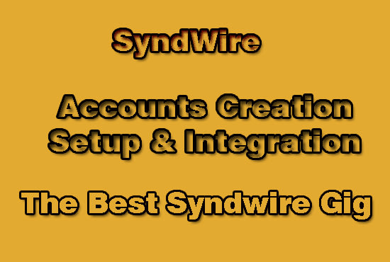 I will do create social accounts for your syndwire tool