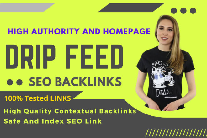 I will do daily drip feed off page seo backlinks for google rank
