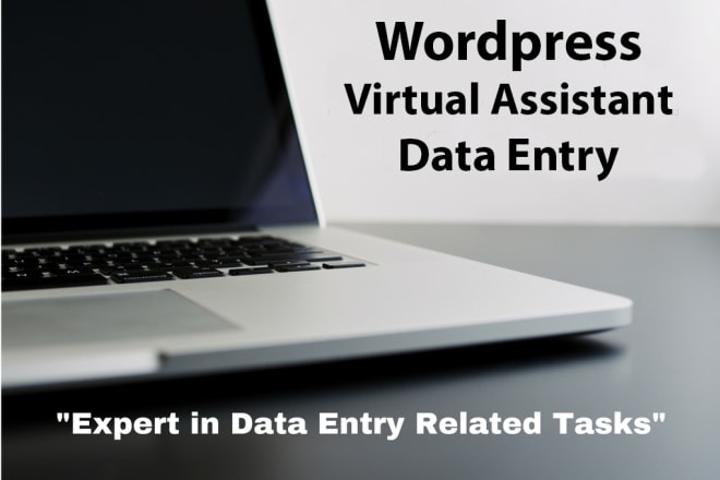 I will do data entry, virtual assistant, wordpress jobs