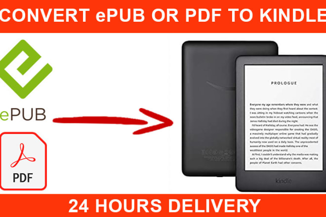 I will do ebook conversion, convert PDF to kindle or epub to mobi