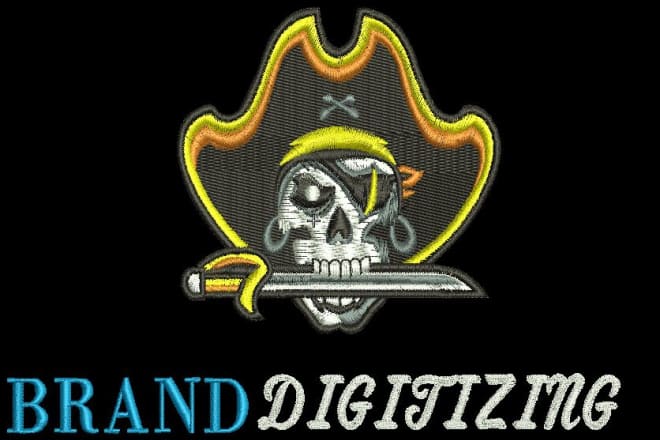 I will do embroidery digitizing logo into dst,pes,vp3,exp in 1 hour