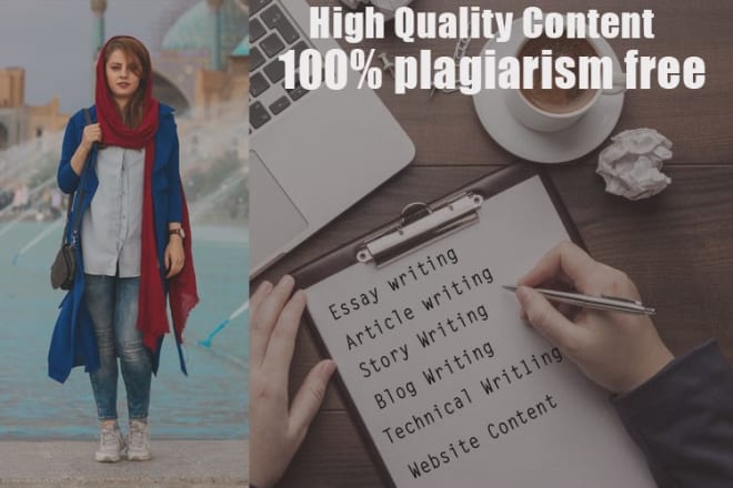 I will do essay writing, article writing and technical writing
