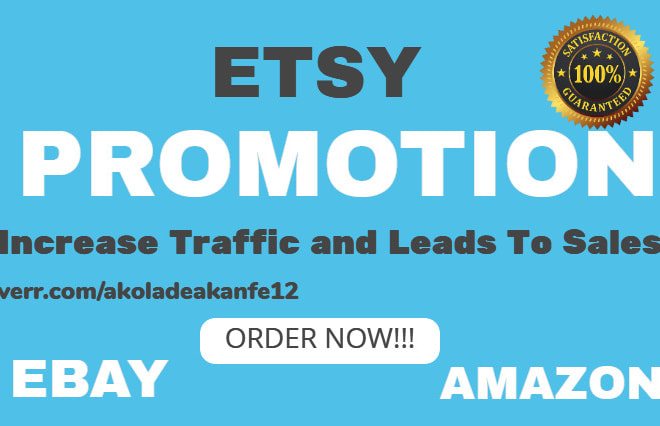 I will do etsy promotion to promote your etsy shop
