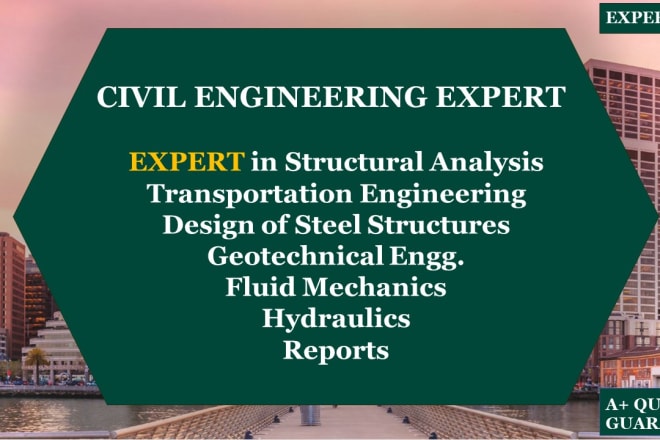 I will do everything related to civil engineering