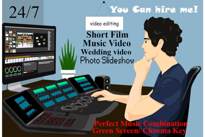 I will do high quality audio and video editing, music, product, slider video