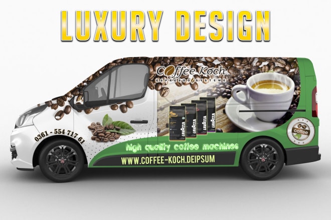 I will do luxury wrap design for any vehicle car,truck,van,trailer