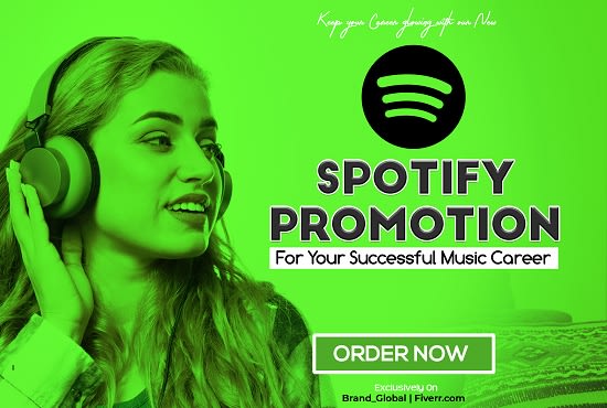 I will do organic viral spotify promotion